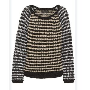 Rag and Bone Gina Pullover Cable Knit Multicolor sweater Size Small